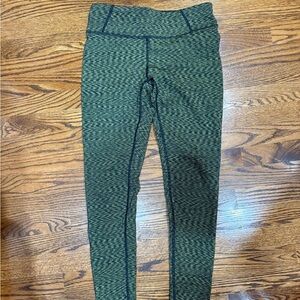 Lucy Green Patterned Kids Leggings